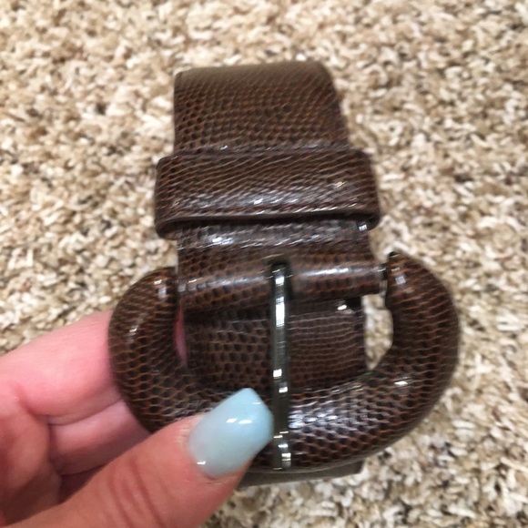 Betsey Johnson Women's Brown Man Made Belt - MED - Picture 3 of 10